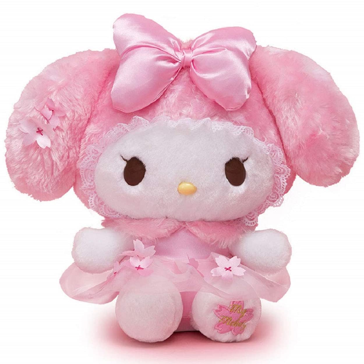 Kuromi&Melody Plush Doll, Cute Cartoon Stuffed Plushie Toy Gift for Children Girls Fans (Pink) - Pink