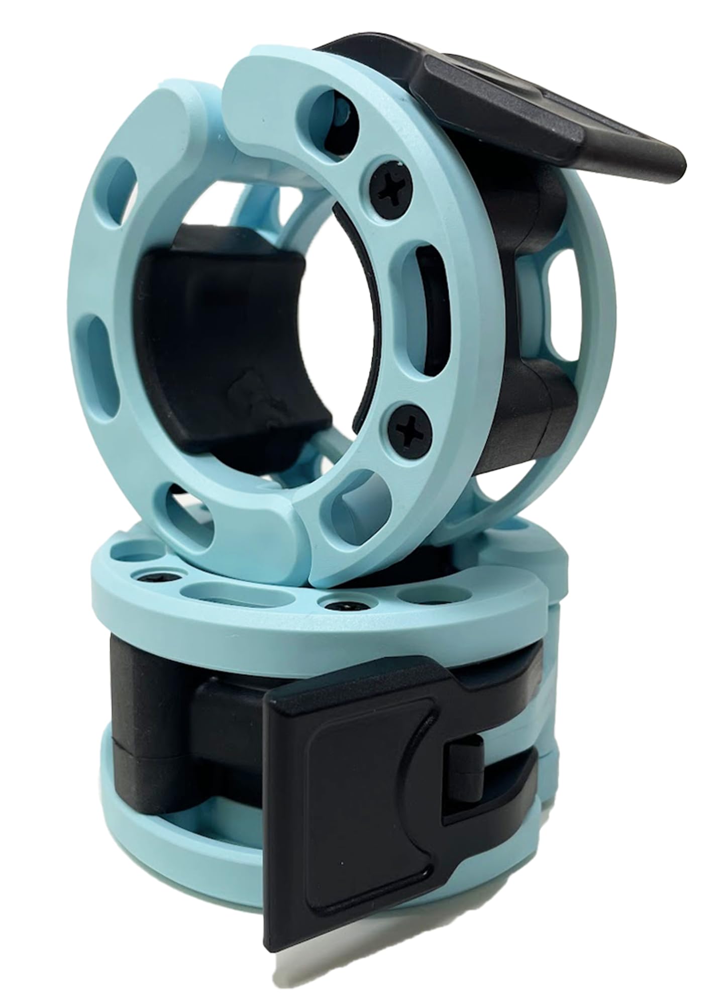 Clout Fitness Quick Release Pair of Locking 2" Olympic Size Barbell Clamp Collar Great for Pro Training