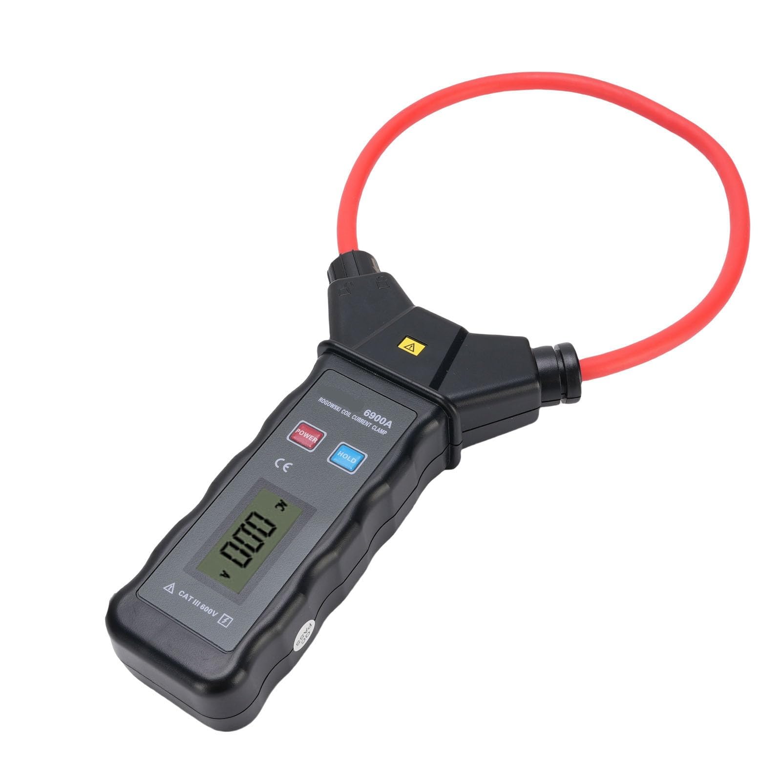 Pinza Amperimétrica Flexible Digital con Función de Retención de Pico Fuerte Antiinterferencia para Electricistas e Ingenieros Material, Color, Cantidad