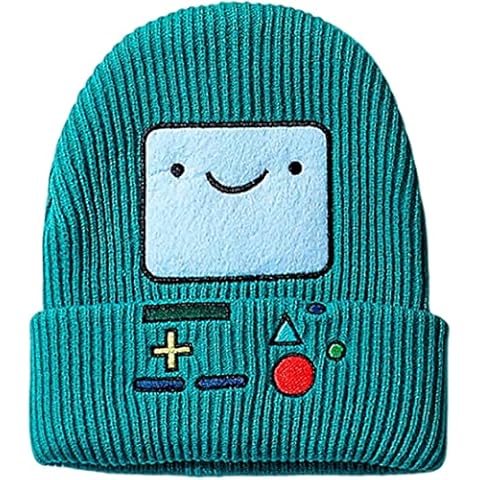 ZHONGZ Anime Cartoon Knitted Hat, Fashion Trend Classic Winter Warm Hat Beanie Cap for Children Adults Adolescents Cap (M,Green) Cover