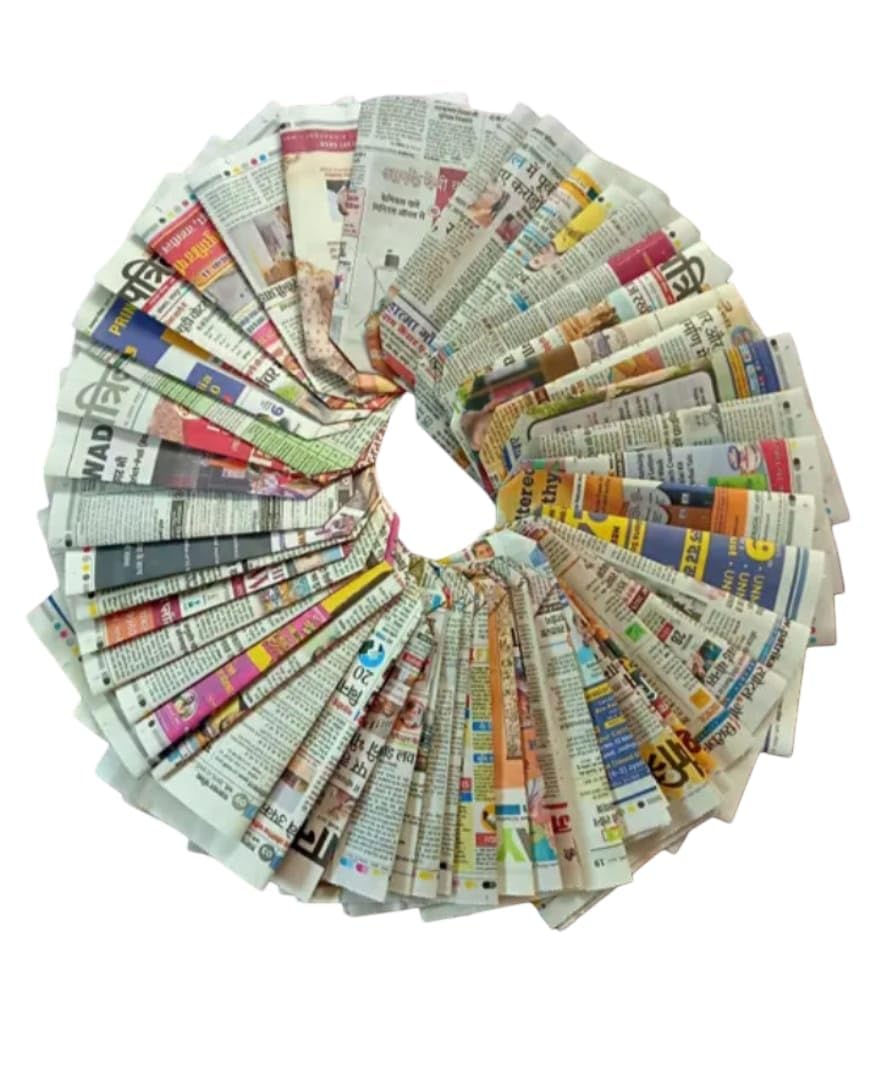 Recycled newspaper packaging bag (9 * 7 inches) paperbag for shopping Pack of 100-image-35