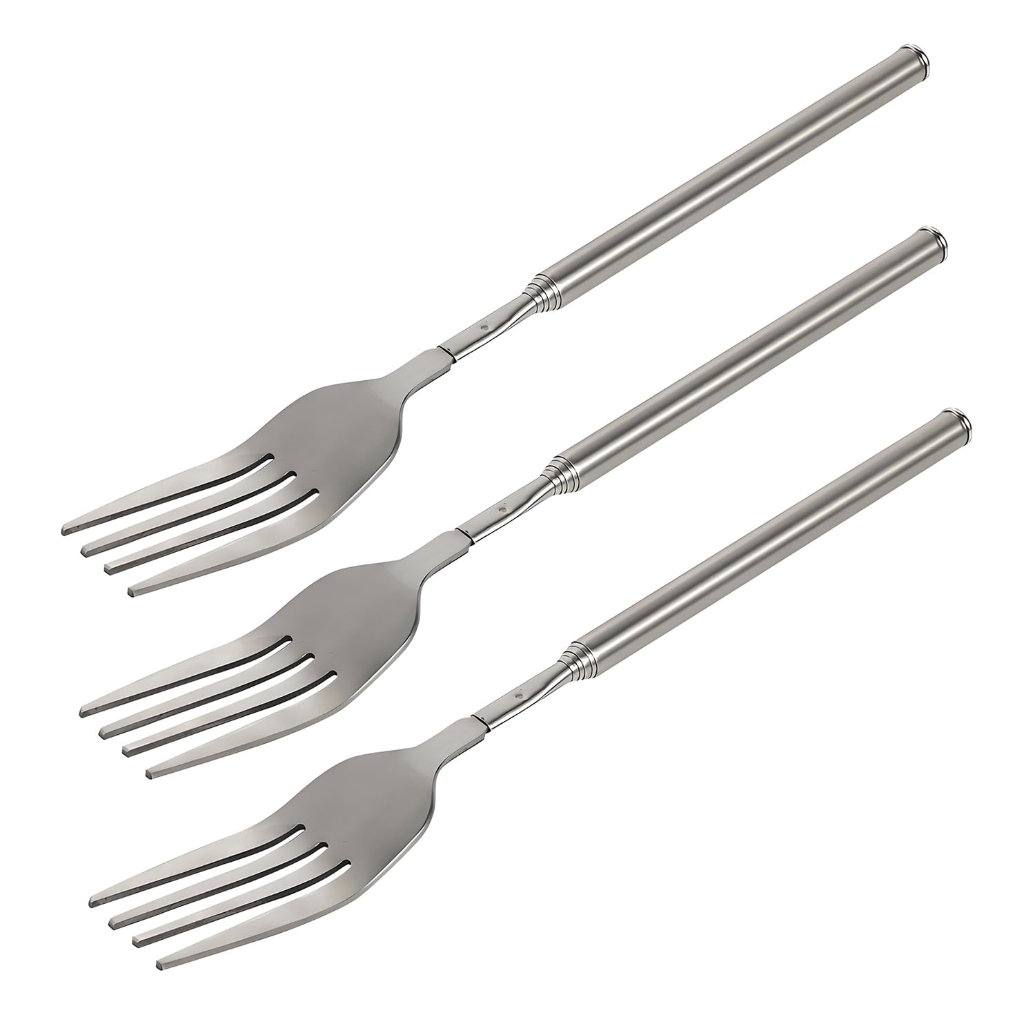 Extendable Fork,8.7 to 25.4 Inch Expandable fork prank,Expandable Telescopic BBQ Fork, Stainless Steel, Extendable Handle,Long Dinner Fruit Dessert Cutlery — Amazon image 11