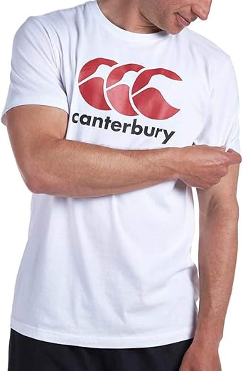 Canterbury 2016 CCC Classic Logo Training Cotton T-Shirt Mens Sports Tee White XXL