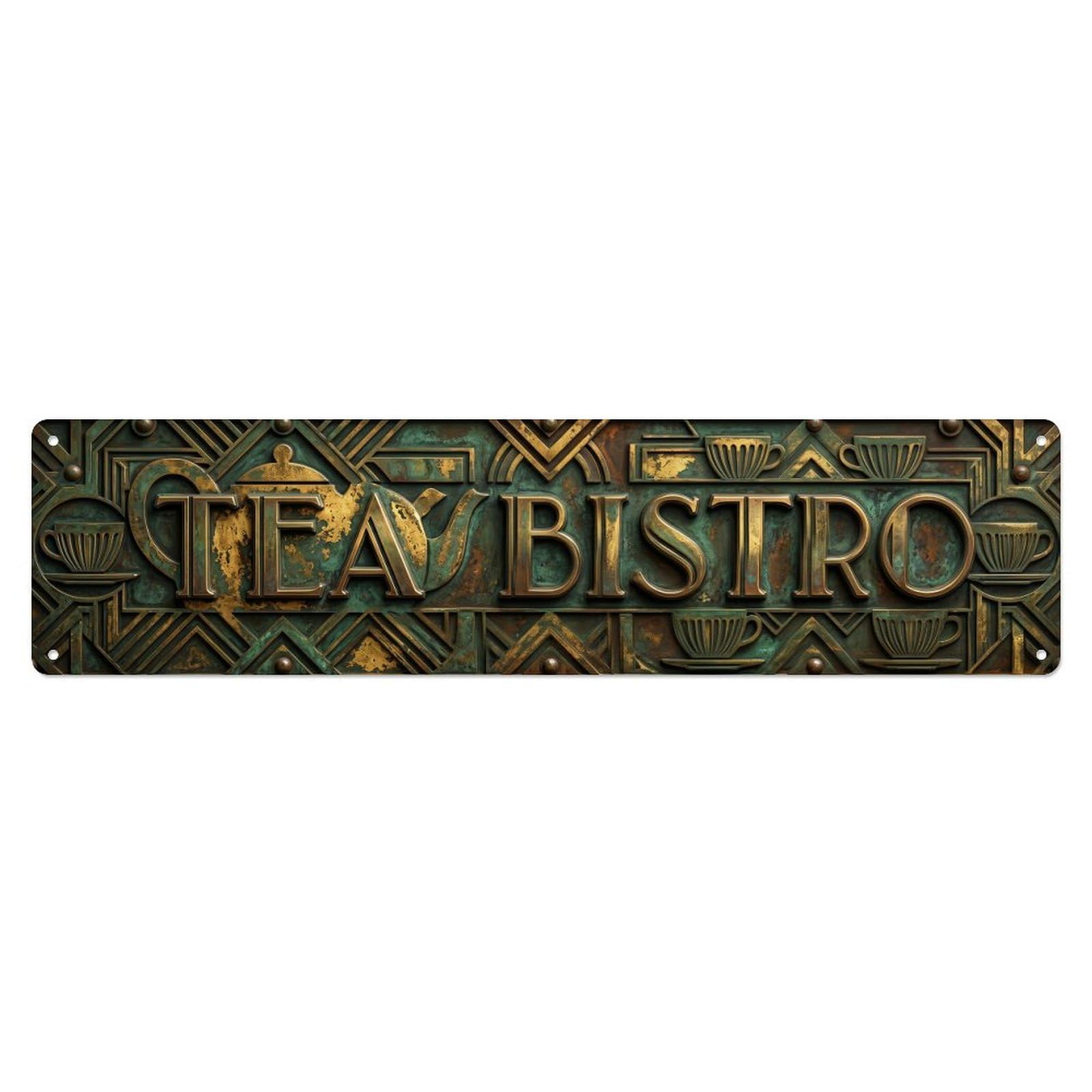 Tea Bistro Retro Wall Metal Tin Sign