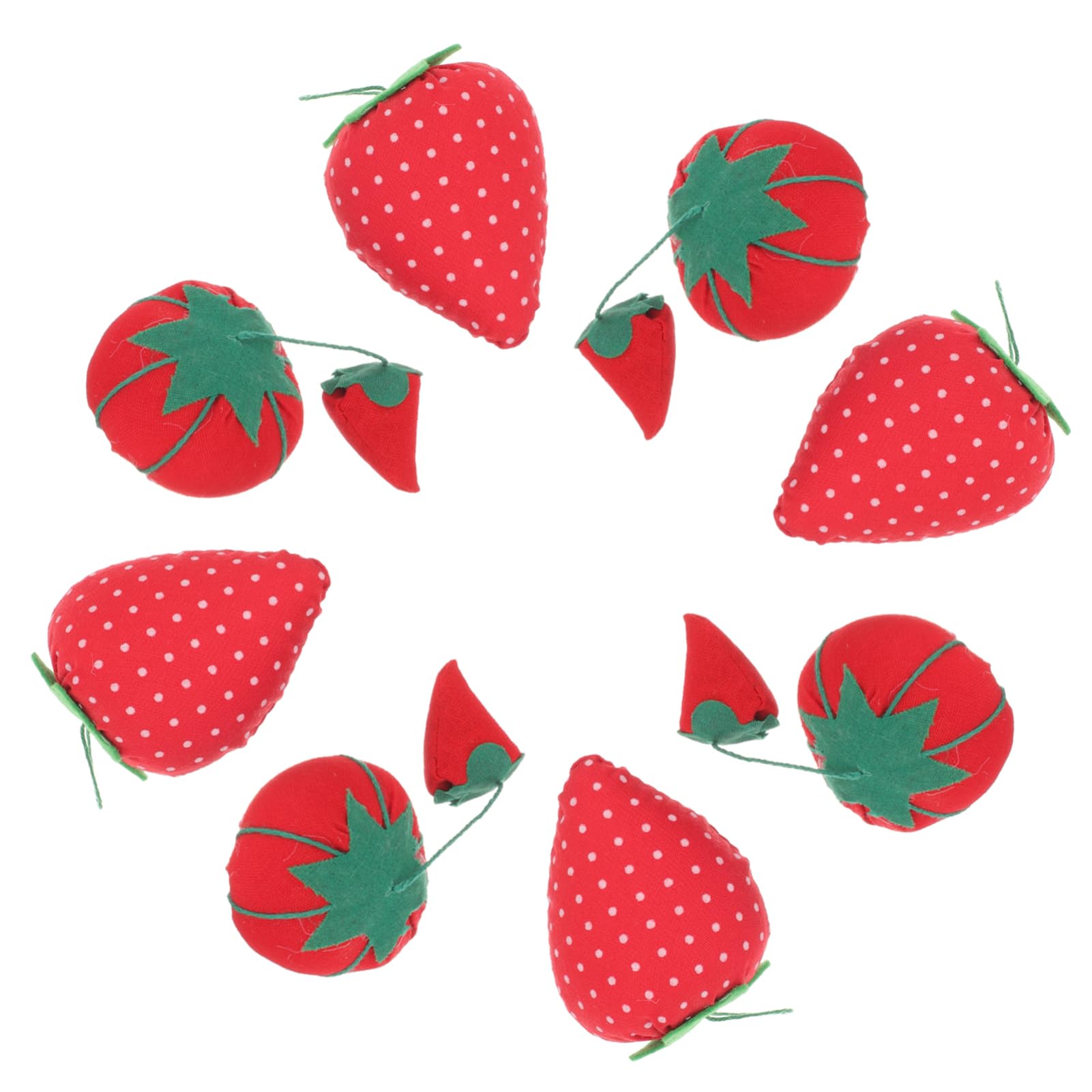 HAPINARY 30pezzi Cuscinetti Per Spilli Riutilizzabili Forma Di Fragola Accessori Per Cucito Per Progetti Di Cucito Domestico e Artigianato Materiale Morbido e Durevole