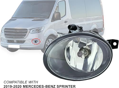 Miniatura 2 de Auto Parts Avenue APA - Luz antiniebla de repuesto para parachoques delantero 2019 2020 19 20 20 Sprinter Van Driver lado izquierdo MB2592127