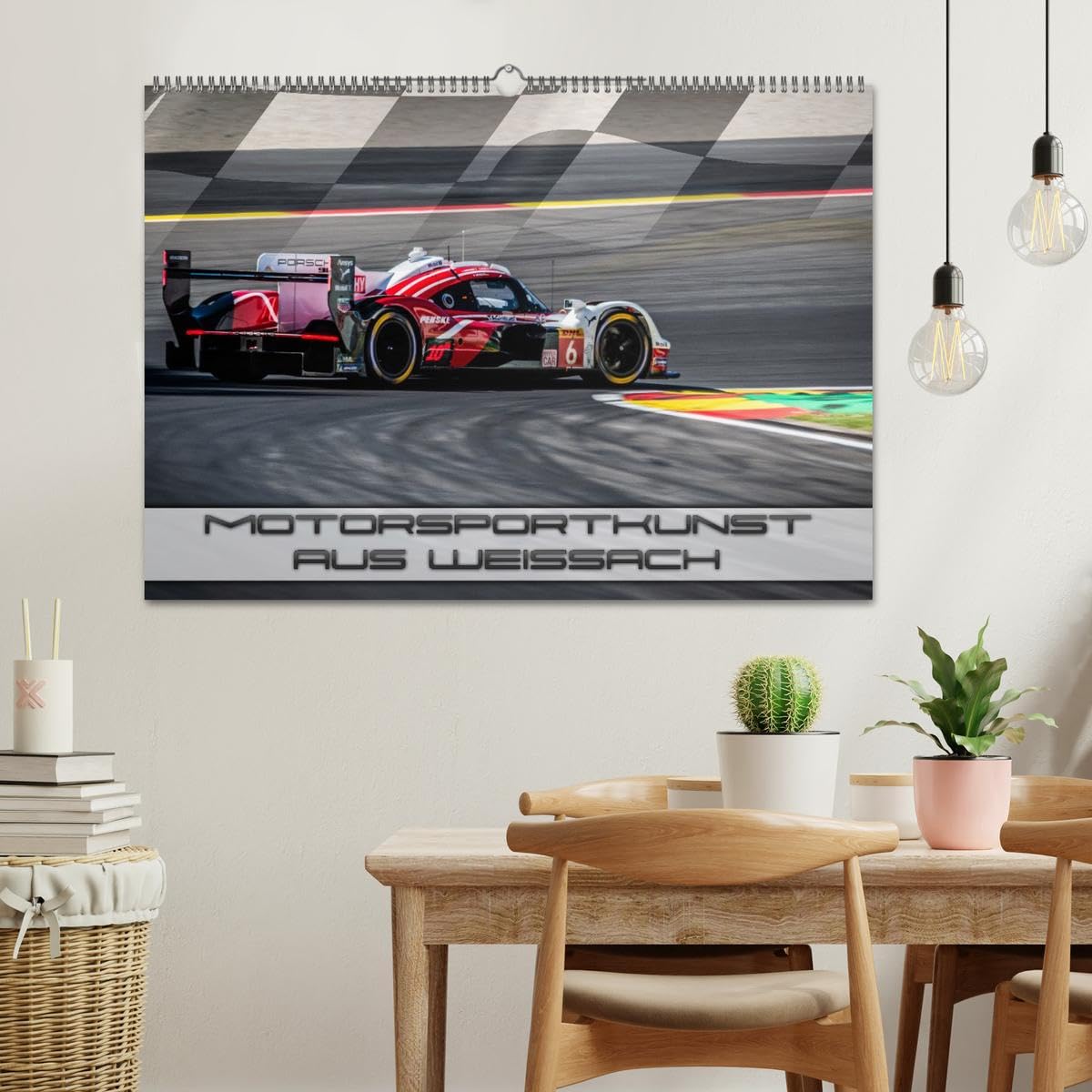 Motorsportkunst aus Weissach (Wandkalender 2026 DIN A2 quer), CALVENDO Monatskalender