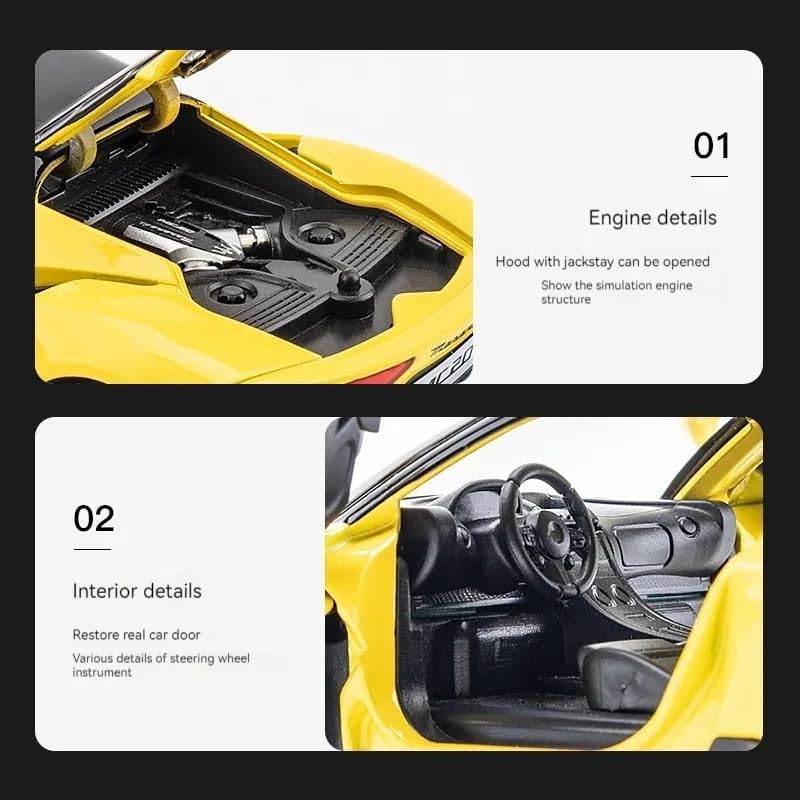 Image of 1:32 Scale Maserati Toy Car|Metal Pullback Diecast Car for Kids with Openable Doors, Sound|Light Effects Toy for Car Enthusiasts|Color As Per Available