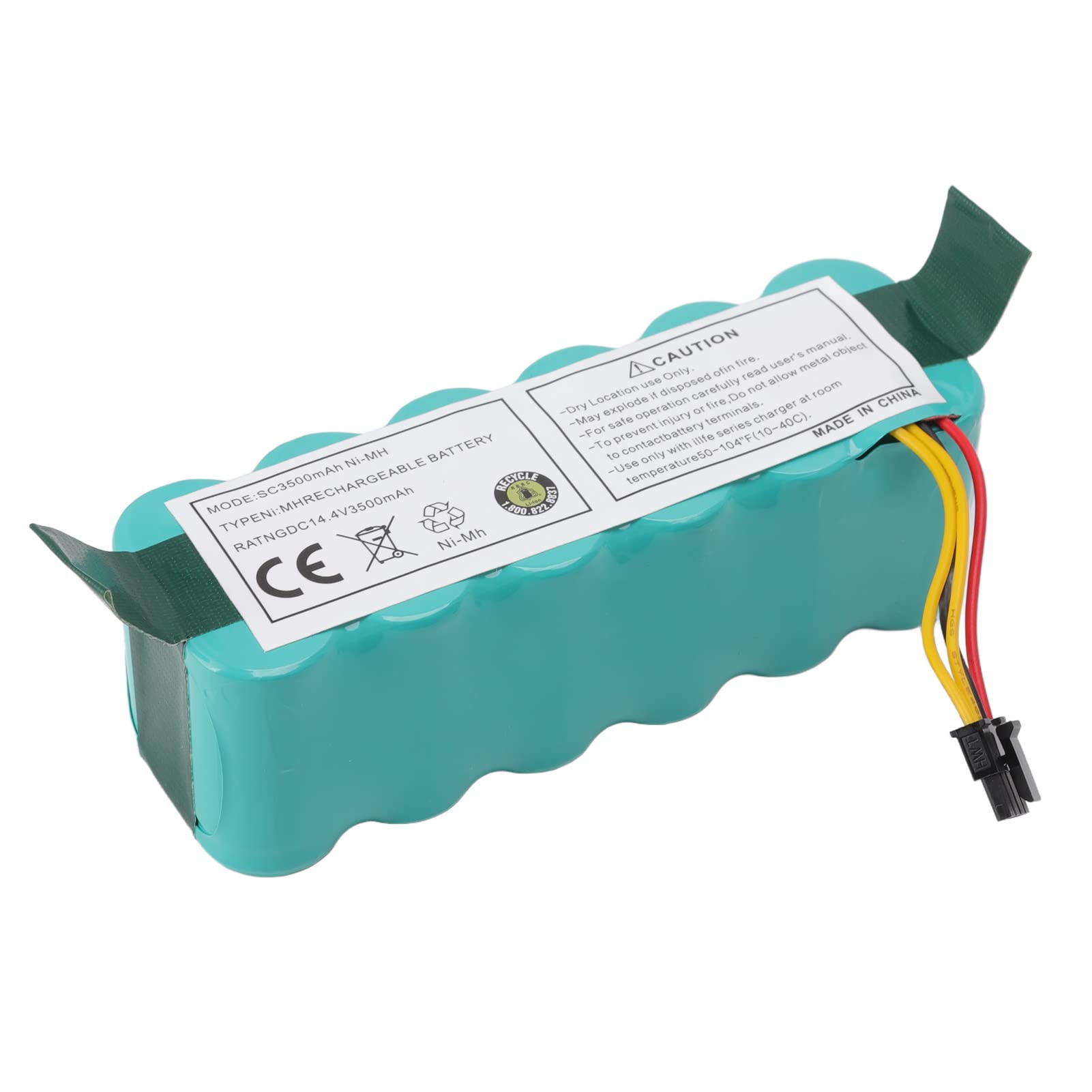 Kit de Batería para Barredora, Kit de Filtro y Cepillo para Barredora NiMH 14,4 V 3500 MAh con Cepillo Lateral y Filtro HEPA, Repuesto para CR120 CR121 CR540 para Limpieza de Pisos del