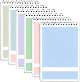 Excefore Excefore A5 Steno Pads 6-pack a5 📒 6 Colors for Easy Organization: Stay organized with six vibrant colors, each helping you categorize notes by subject or purpose. Whether for school, work, or personal use, these steno pads make it easy to find what you need at a glance. | 📚 Value Pack of 6 Notebooks: This set includes 6 notebooks,