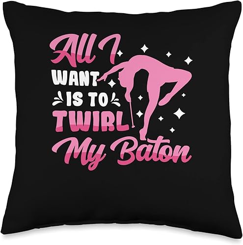 Baton Twirler Majorettes Baton Twirling Girl Gifts Twirler Majorettes All I Want Baton Twirling Throw Pillow, 16x16, Multicolor Baton Twirler Majorettes Baton Twirling Girl Gifts Twirler Majorettes All I Want Baton Twirling Throw Pillow, 16x16, Multicolor