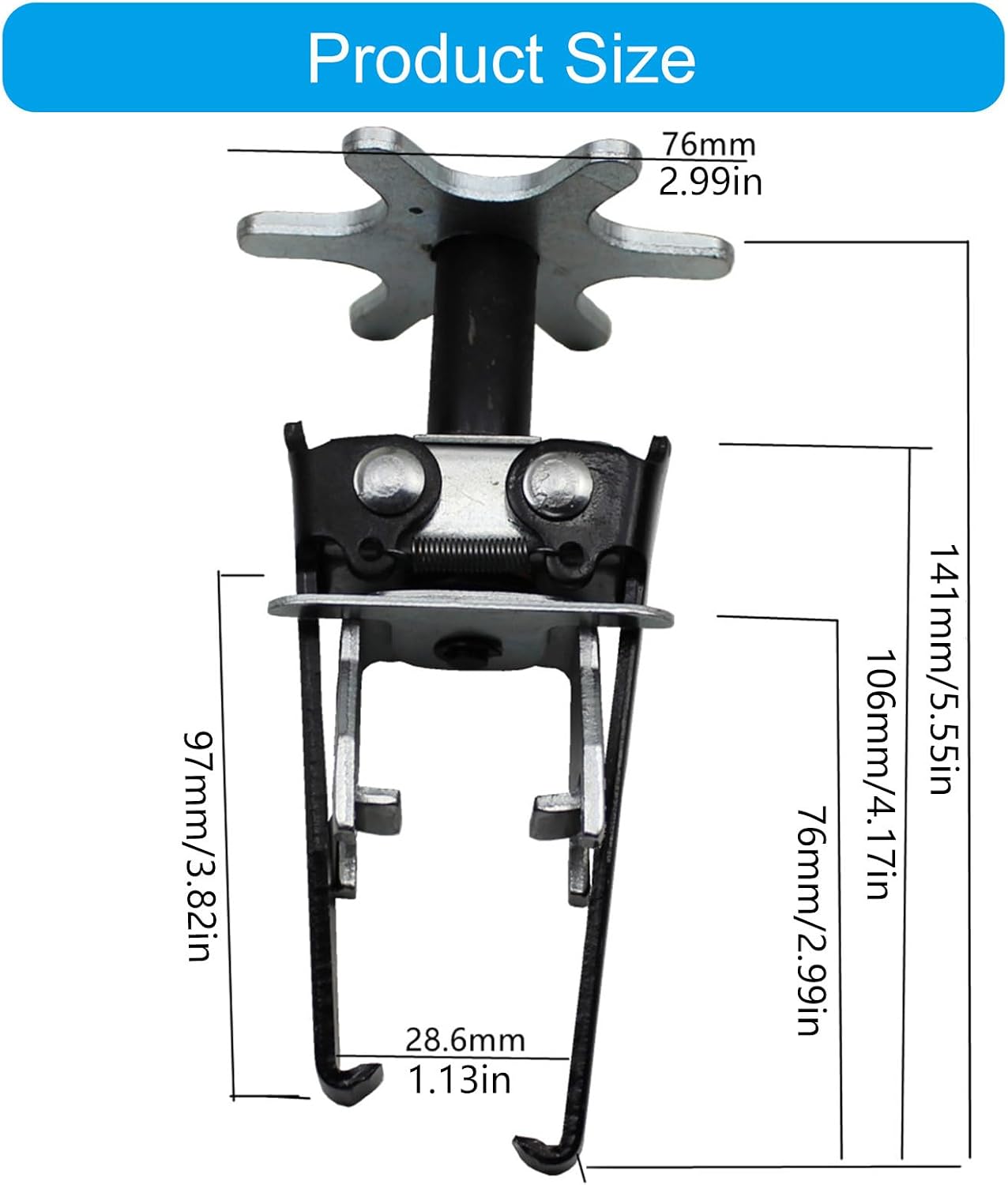 Strong Steel Spring Compressor Tool with Rotary Switches Heavy Duty Car Repair Tool for Car Light Truck Maintenan