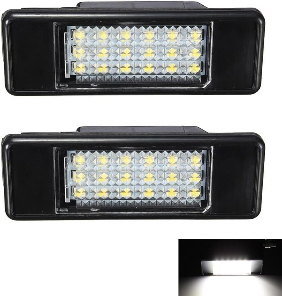 Image secondaire de KATUR 2x Blanc 18SMD LED éclairage de plaque d'immatriculation pour Peugeot 106 207 307 308 406 407 508 style