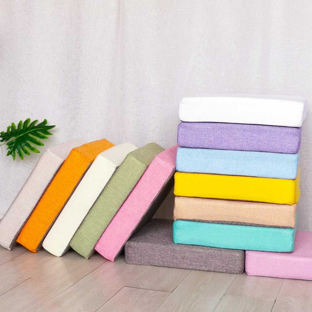 2 cojines cuadrados acolchados de 50 x 50 cm, para comedor, jardín y sillones, cómodos cojines de asiento elevador para uso en interiores y exteriores, diseño A-11, 5 cm de grosor