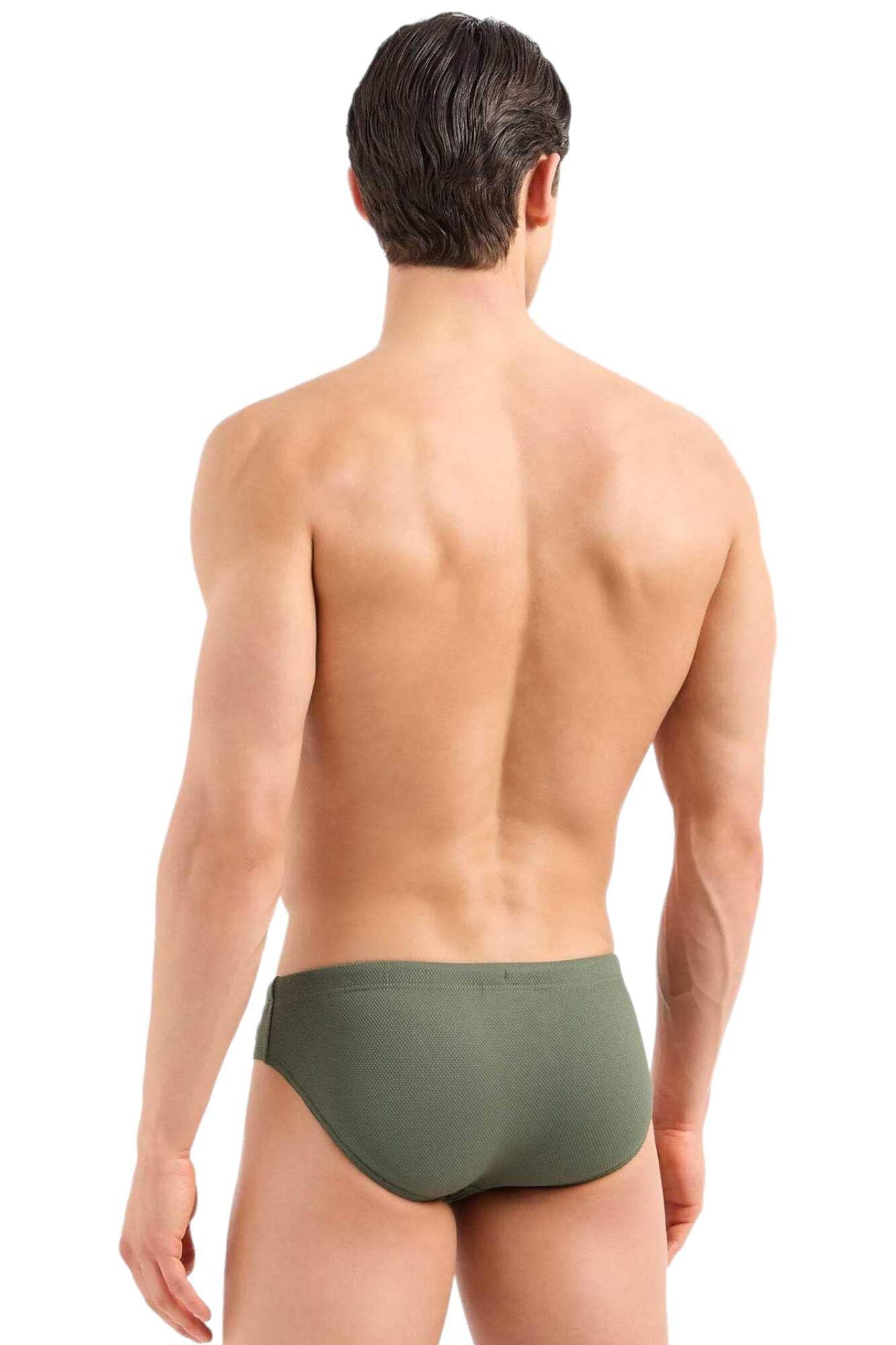 Emporio Armani Slip Mare Costume Piscina Elastico in Vita con Coulisse Esterna Beachwear Articolo 211730 4R407