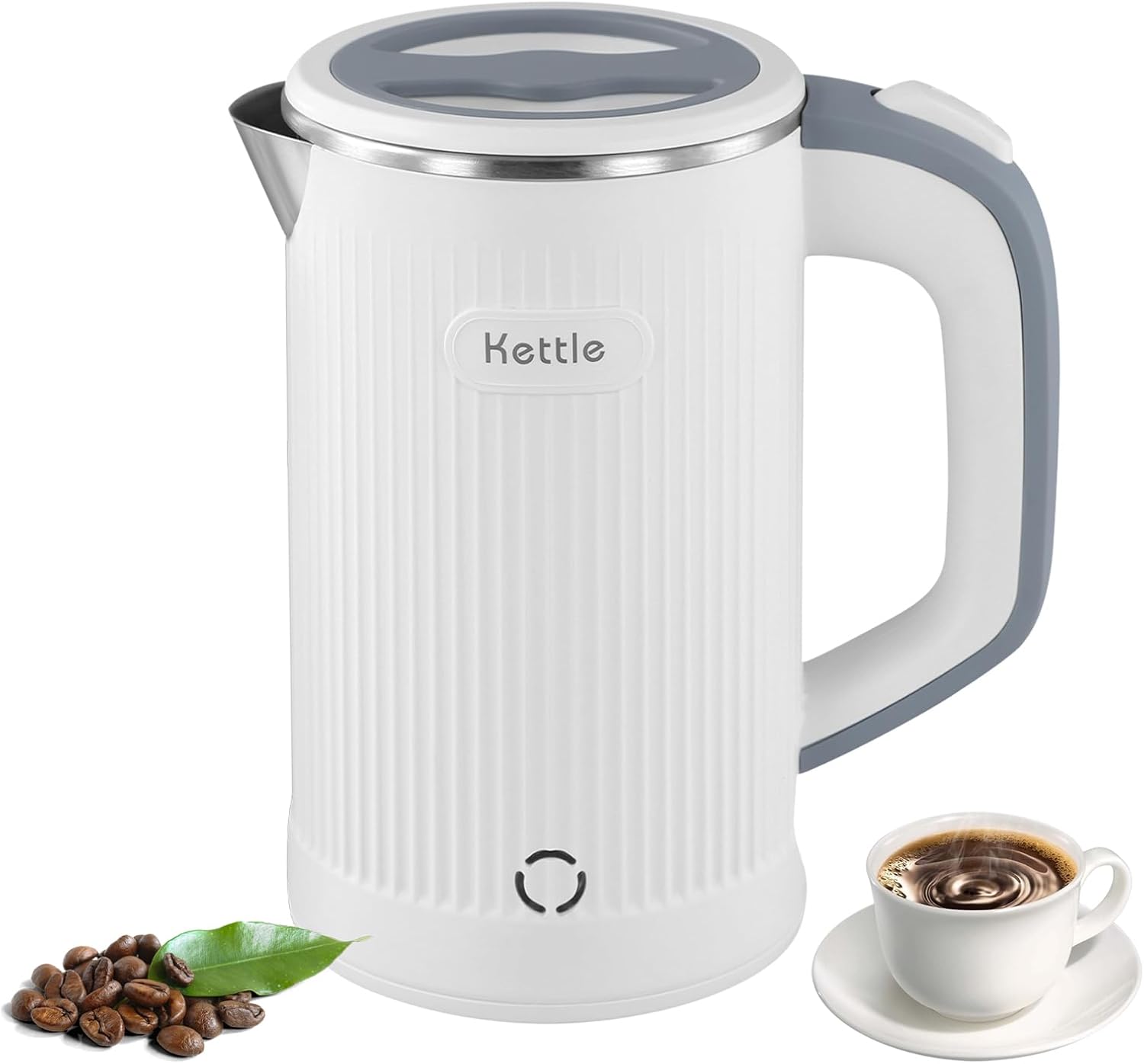 Travel Kettle Small, 0.8L Stainless Steel Electric Travel Kettle, Low