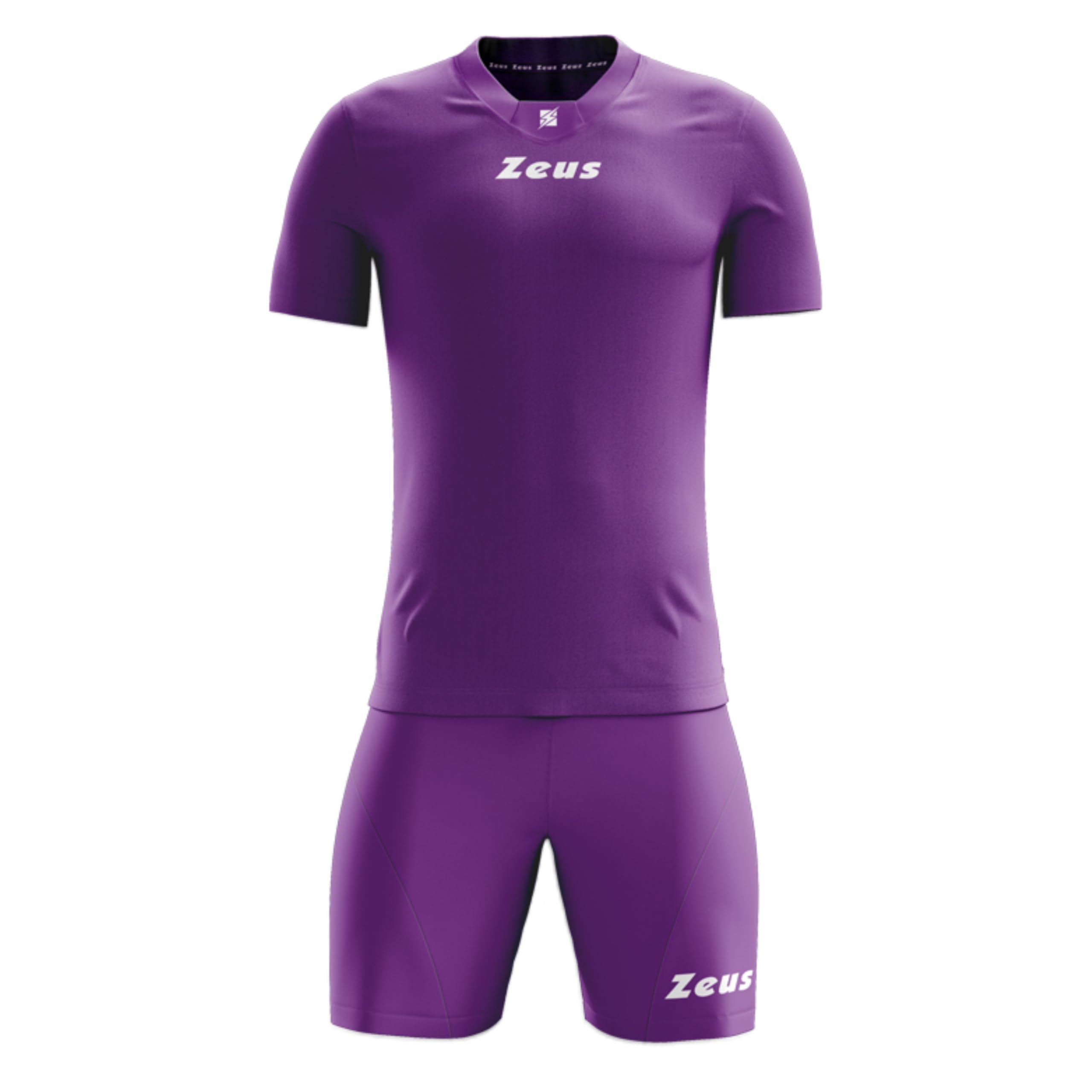Kit Promo Zeus Completo Sportivo Uomo/Bambino – Maglia e Pantaloncini in 100% Poliestere, Traspirante, Vestibilità Standard, Ideale per Calcio e Allenamento