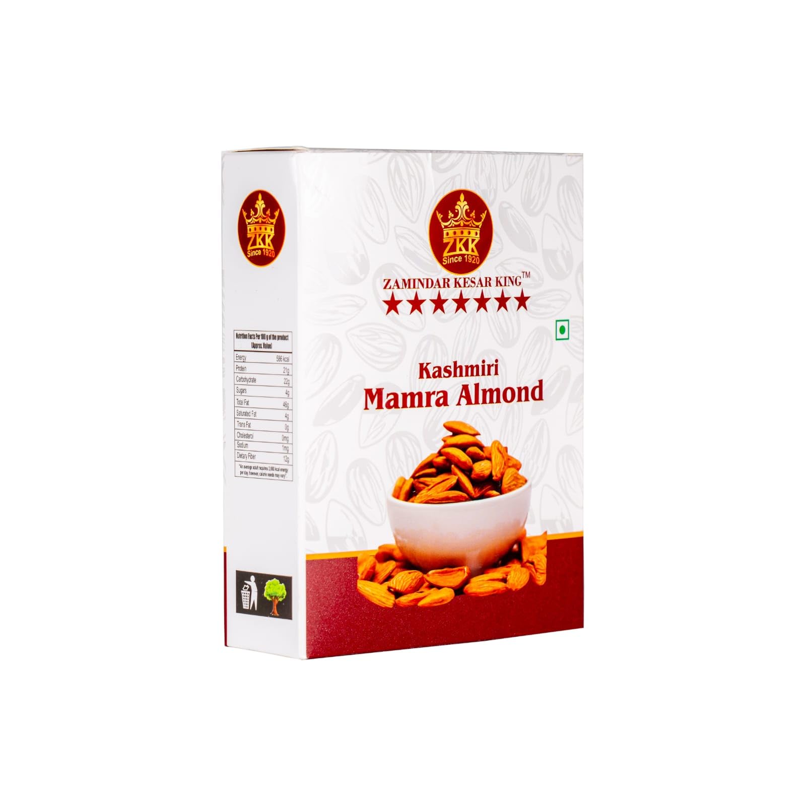ZAMINDAR KESAR KING Kashmiri Mamra Almond (500 Gram) (B0CYBZ2LYV) Amazon Price History, Amazon Price Tracker