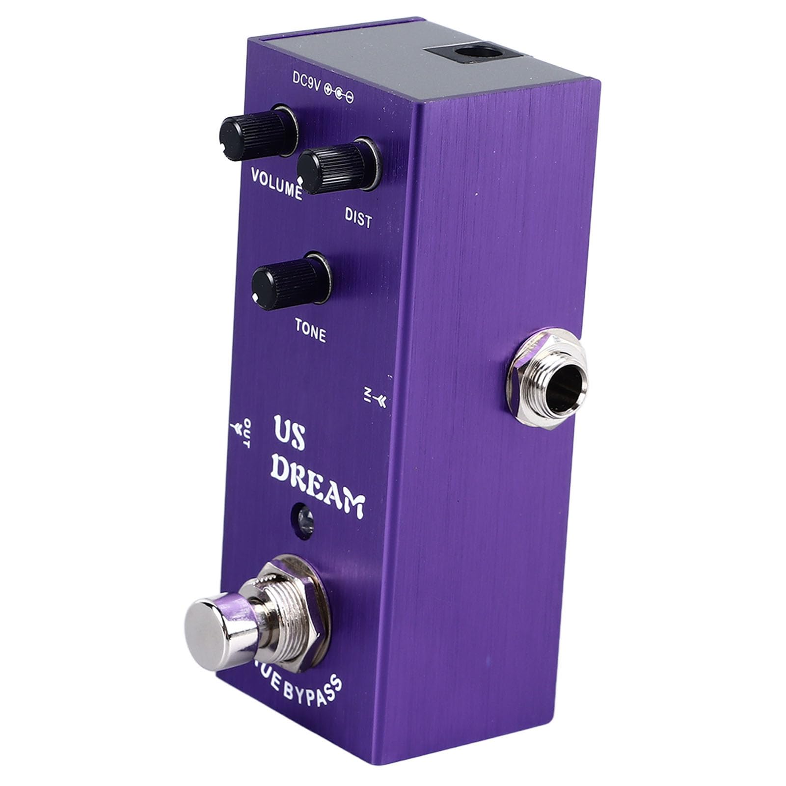 Distorsione di Chitarra Effector, Mini Effetto Pedale True Bypass Metal Shell Toni Multiple Chitarra Elettrica Effetto Pedale Manopola Regolazione per Chitarre Elettriche (AN?03