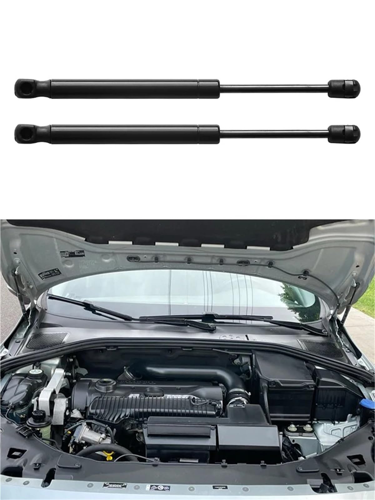 Amortyzator gazowy sprężyna gazowa 2 szt. amortyzatorów podnoszących maskę samochodu, pasujących do Volvo S60, V60 Cross Country 2011-2018 SG315022