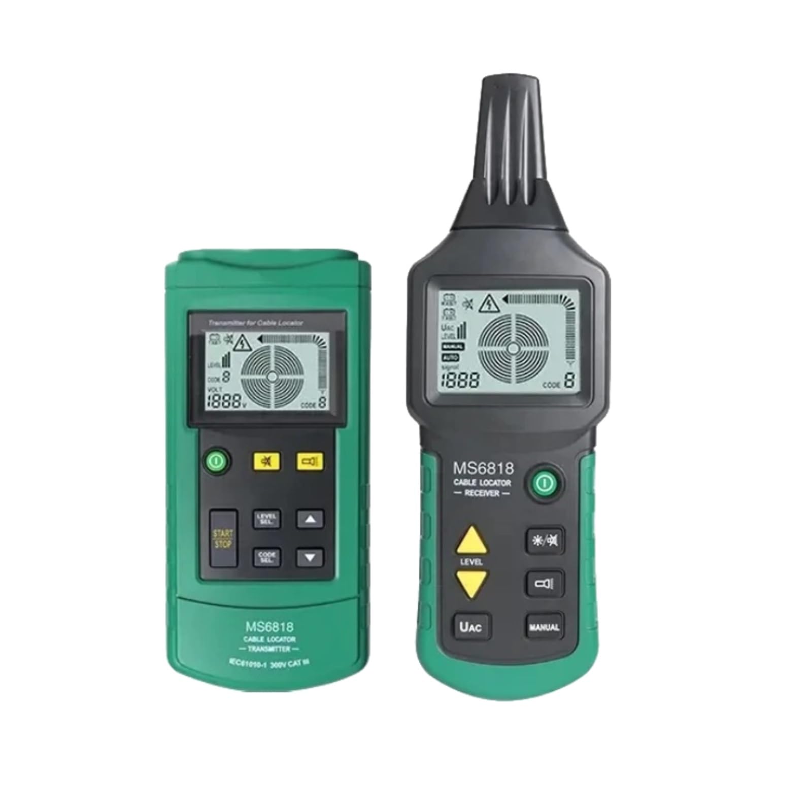 Netzwerkkabeltester, MS6818 Professioneller Kabeltester, Metallrohr-Locator, Wand-Untergrund, Inspektion von Unterbrechungen, Kurzschlusserkennung,für Netzwerkkabel
