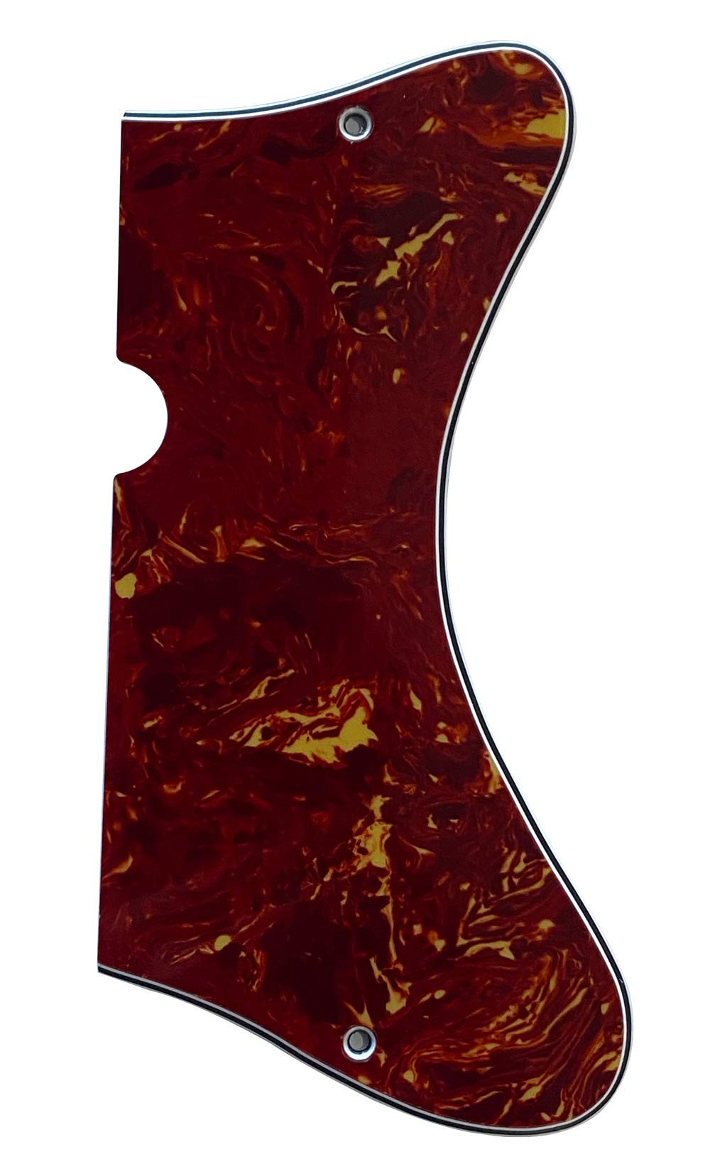 Electric Guitar Pickguard for Danelectro U2 Style (4 Ply Red Tortoise)