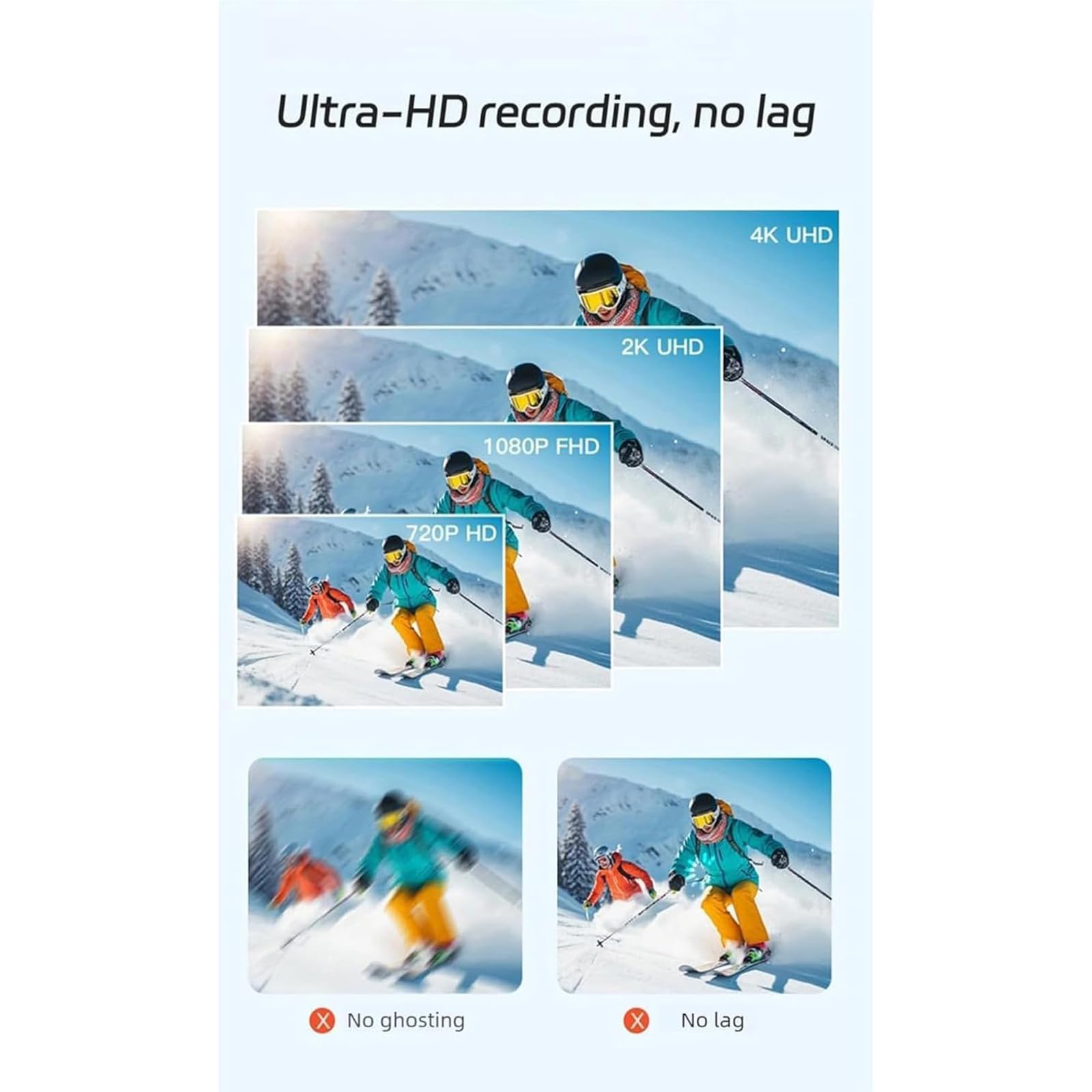 Mini 4K HD POV Capture Camera, 120° Ultra Wide Angle Night Vision, Small Body Waterproof Thumb Camera, for Indoor Outdoor Sports Vlogging (Black,4k) - 4