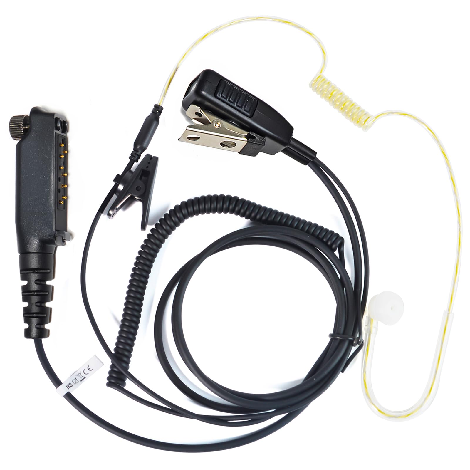 HYS Sepura Oreillette Compatibles avec Sepura STP8000 STP9000 | casque tubulaire acoustique caché, SC20 SC21 radio Écouteurs de sécurité (ET01)