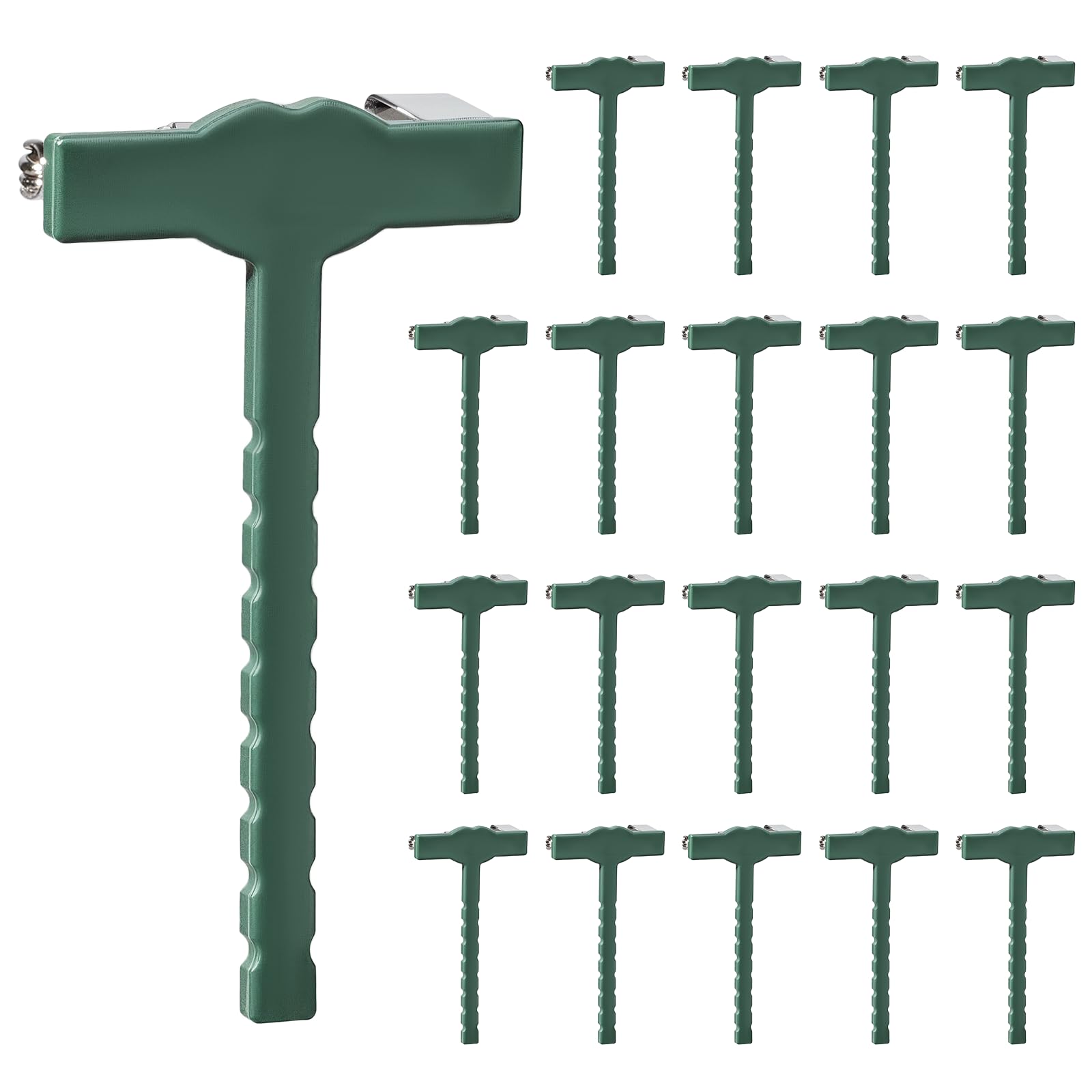 Photo 1 of 20Pcs Boutonniere Pins Supplies Boutonniere Holder Clips Safety Pin Floral Corsage Supplies Flower T Pin Plastic Triangle T Brooch for Groomsmen Wedding Making a Corsage, Green