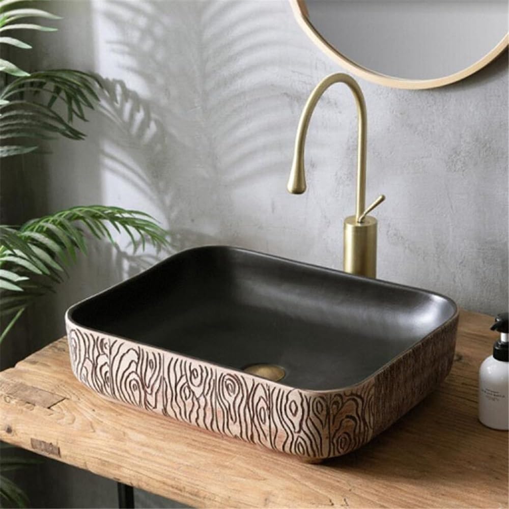 Lavabo da appoggio Creative Above Counter Basin Rectangular Bathroom Sink