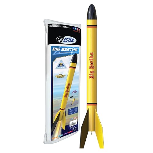1948 Big Bertha Rocket-Building Kit, Intermediate Flying-Rocket-Model Kit for Ages