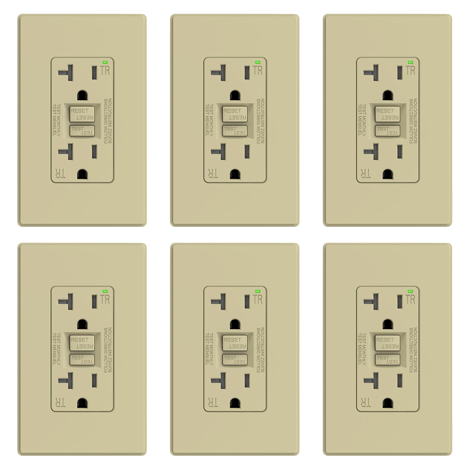 ELEGRP GFCI Outlet - Self-Testing Safety -11