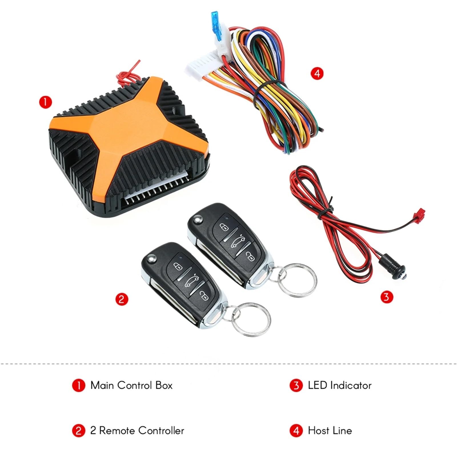 Autozubehör Alarm Auto Autotürschloss Keyless Entry System Fernzentralverriegelung Kit Einfache Installation und breite Kompatibilität
