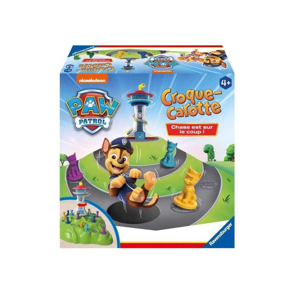 Ravensburger - Paw Patrol Carrot Crunch - Fun Course Game - Chase Headquarters - 2 to 4 Players - Ages 4 and Above - 22385 - French Version