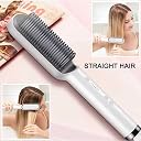 FAMOUS SHOP Hair Straightener Brush, Hair Straightening Comb with Fast Heating & 5 Temperature Settings & Anti-Scald, Perfect for Professional Salon at Home (multicolor) gallery image