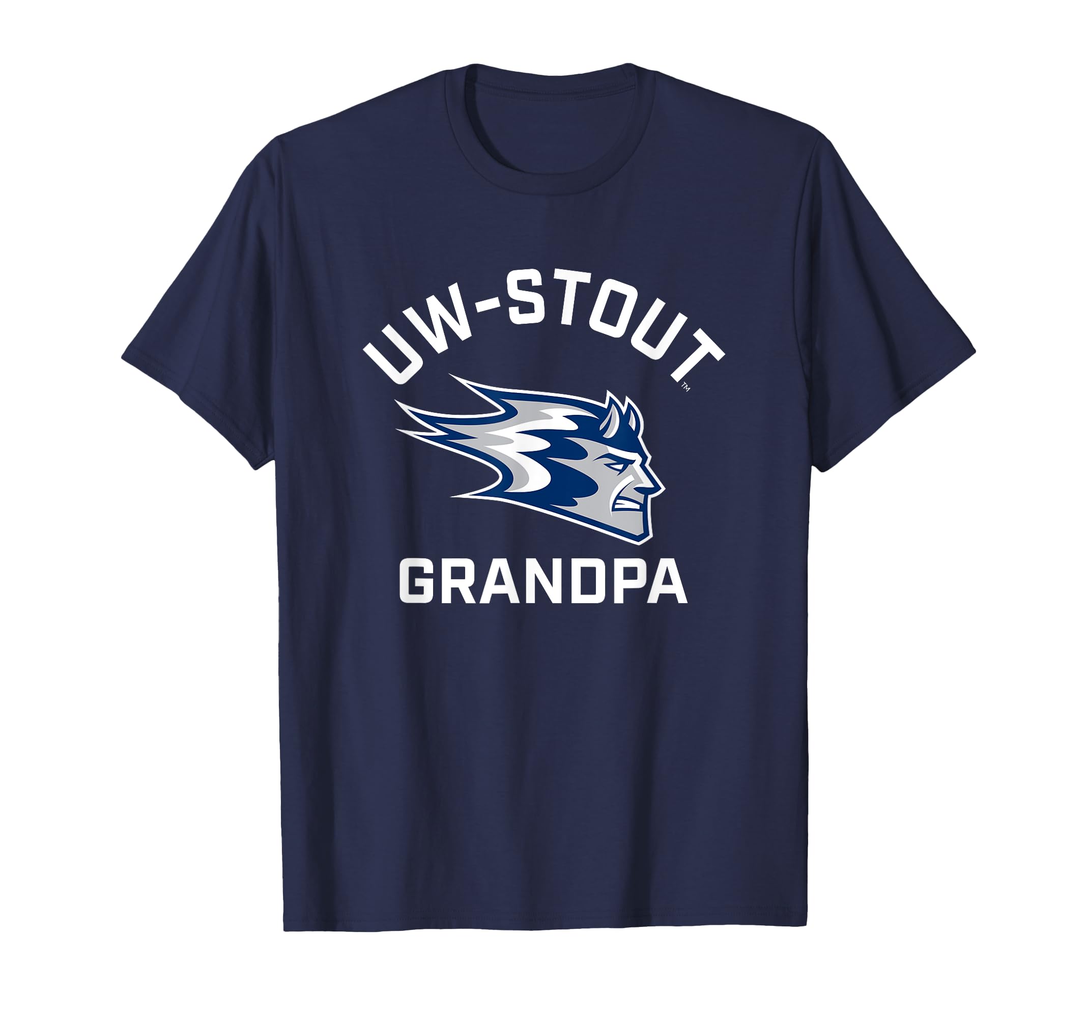 University of Wisconsin-Stout Blue Devils Arched Grandpa T-Shirt