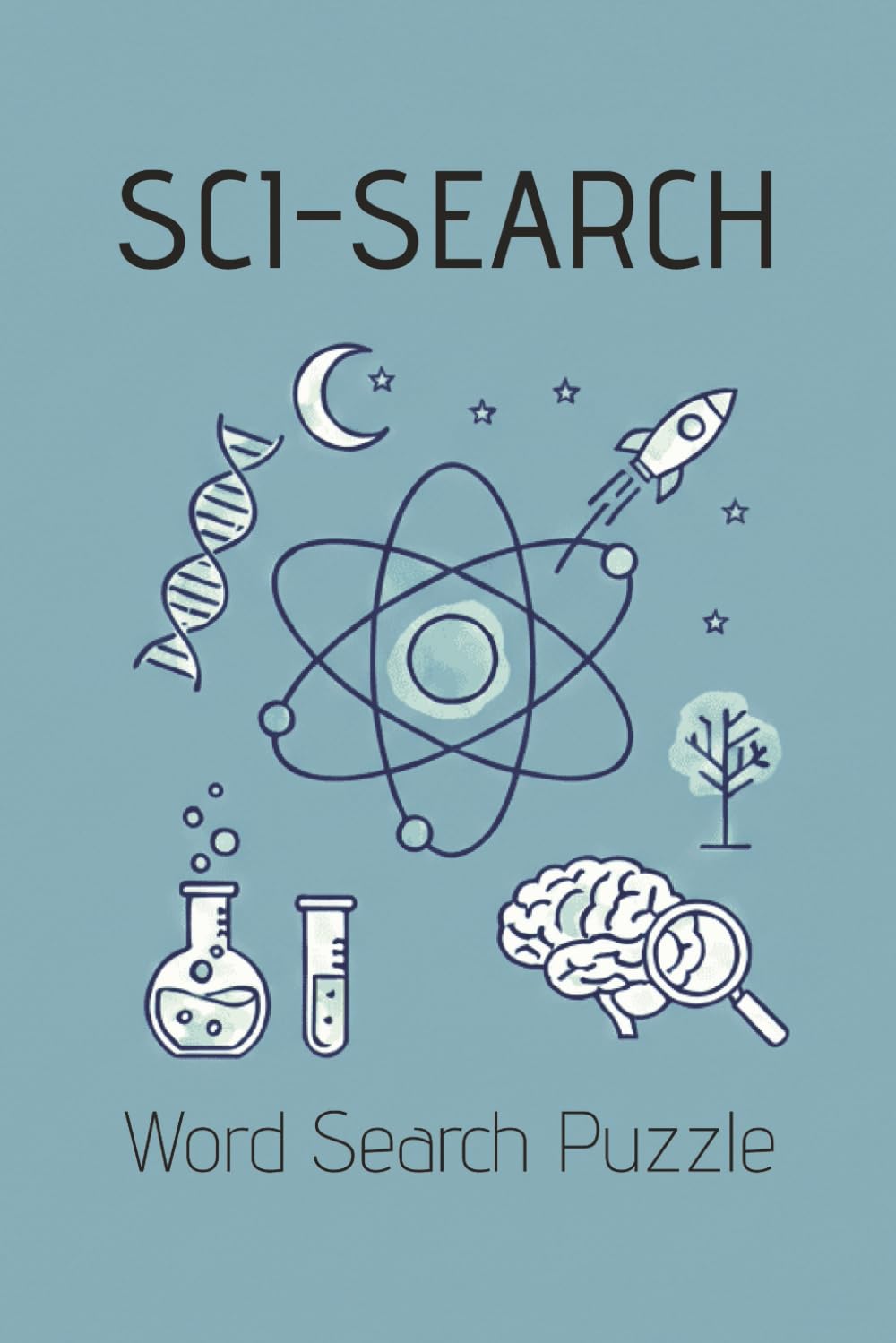 SCI-SEARCH Word Search Puzzle: Science word search puzzle | 6x9 inches, 110 pages | 50+ Puzzles