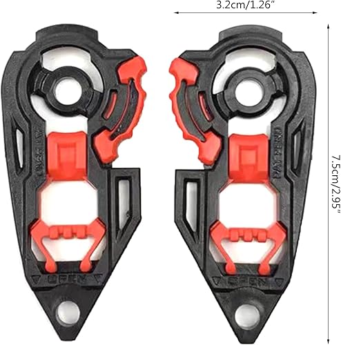 Miniatura 6 de Huhudde 1 par de placa base soporte de lente para K3 K4 K3SV K5 casco placa de engranaje base casco accesorios