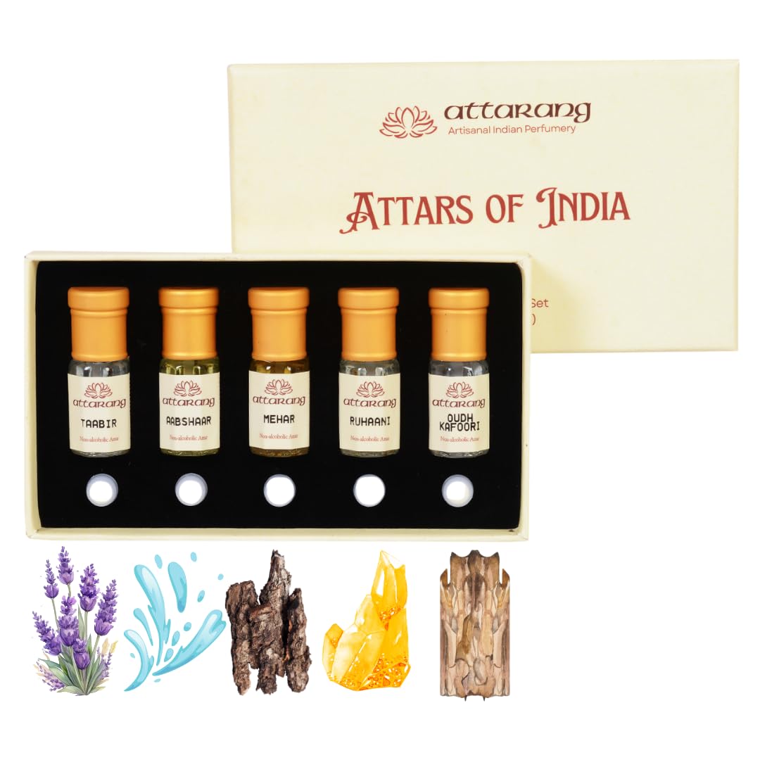 Top 5 Attars of India for MEN by Attarang | Fragrances for Him | Premium, Alcohol-free Perfume Oils | 5x3ml Masculine Attars Combo Set - Total 15ml-image-46