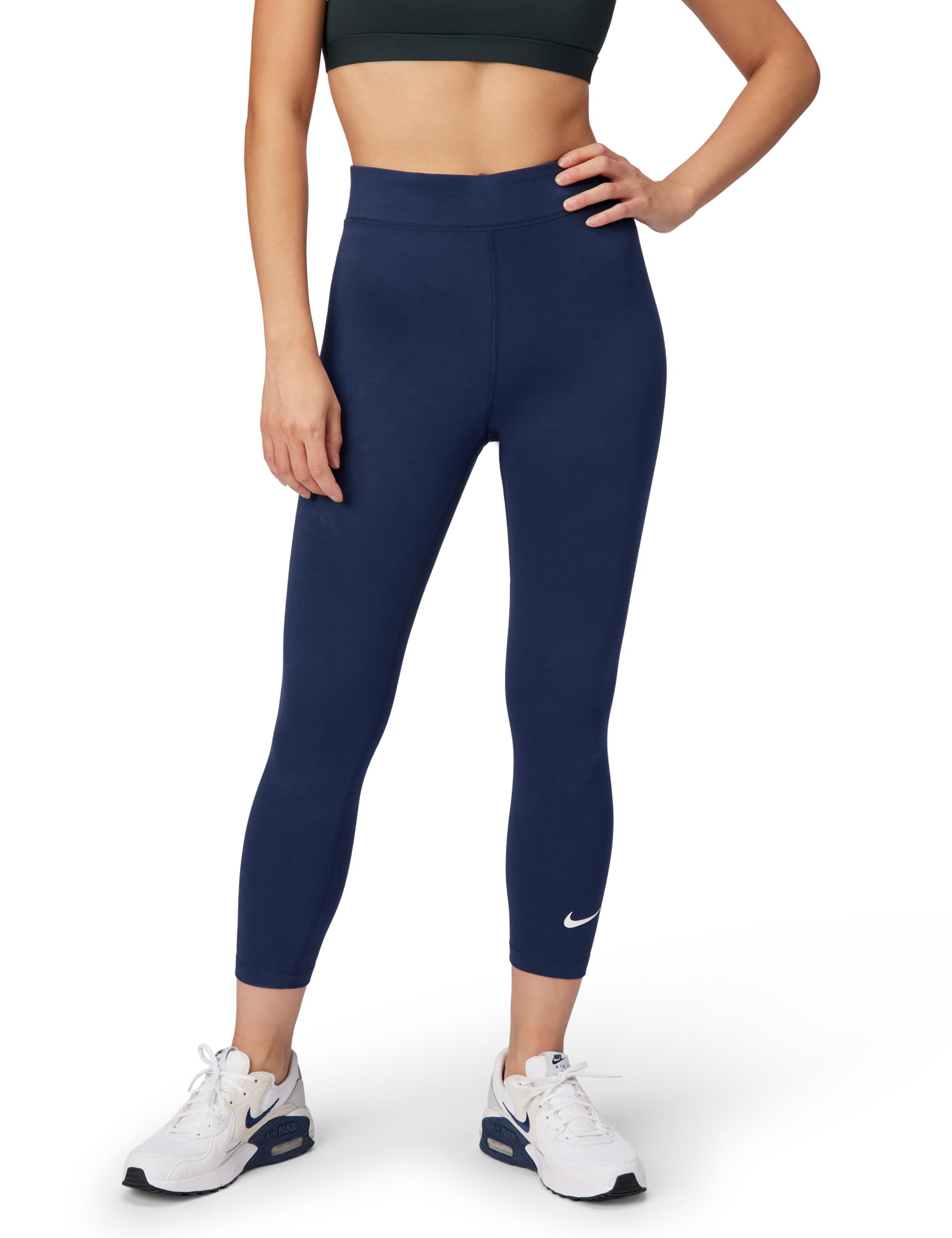 Nike Women's Sportswear Classic High-Waisted 7/8 Leggings - Midnight Navy - 8 (XS)