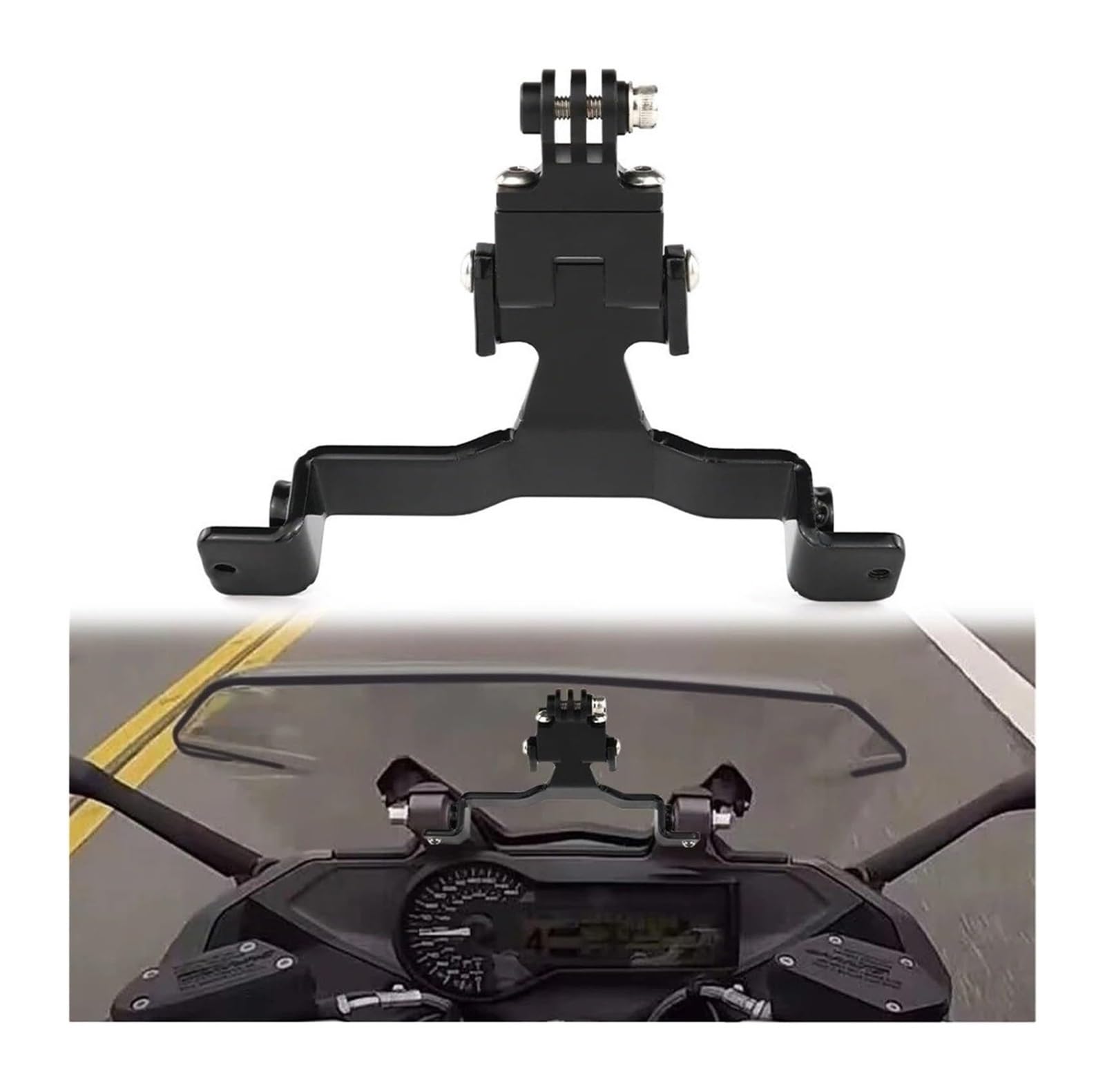 Manillar USB para Motocicleta para BMW para R1200RS 2014 2015 2016 2017 2018 Motocicleta Móvil Teléfono Soporte GPS Navegación Placa(Type 3)