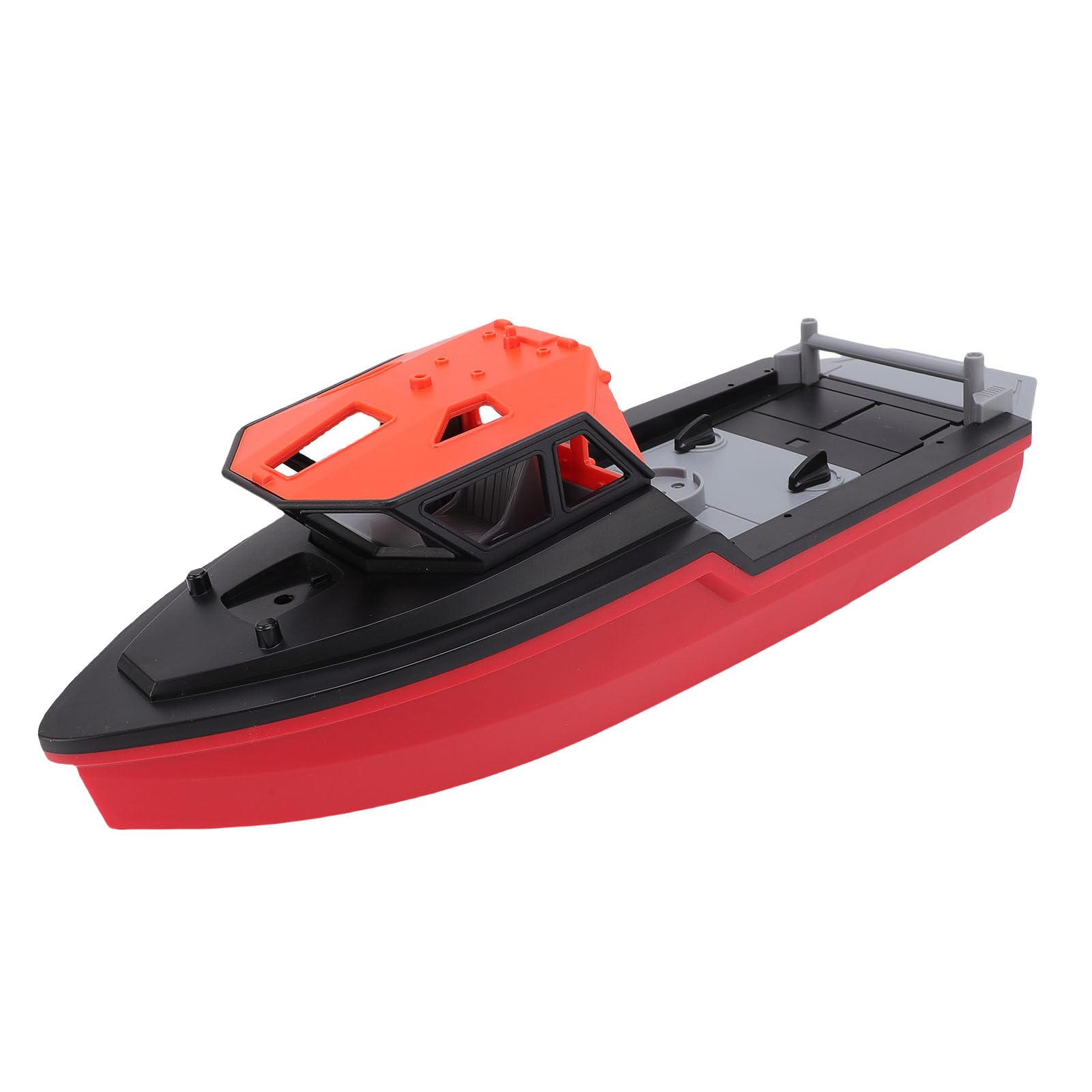 RiToEasysports 2,4 G Bürstenloses RC-Boot, Simuliertes Ferngesteuertes Boot mit Wasserdichter Abdeckung und Antikollisions-Kit, für Außenpools, Seen und Familienspaß (1 Stück 500 mAh Li-Ionen-Akku)