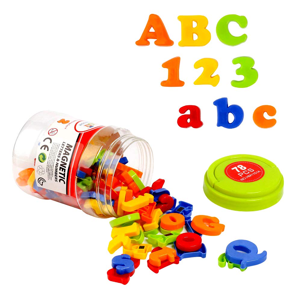 Buy HOONEW Letters Numbers Alphabet Plastic ABC 123 Fridge