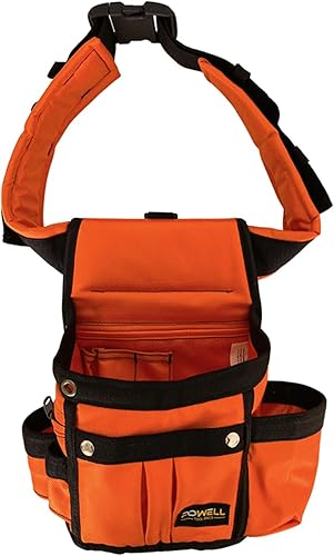 Cinturón de herramientas de una sola cara eficiente y confiable de 8 bolsillos, cinturón de cintura ajustable, construcción Cordura de 1680 denier,