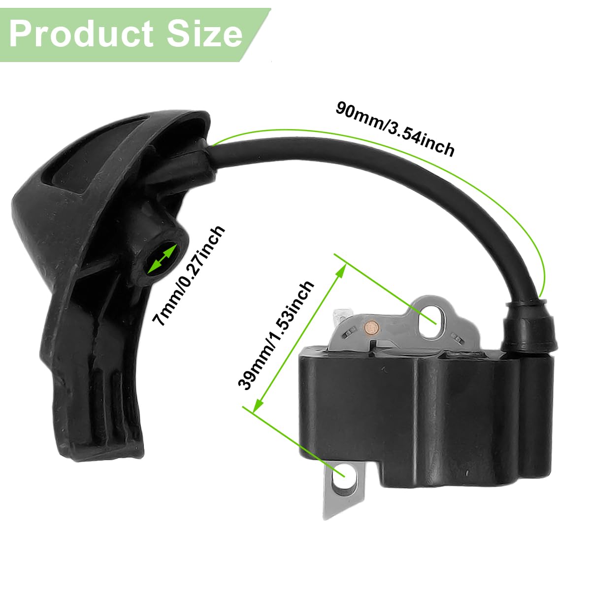 ZAMDOE Module de Bobine d'allumage pour Stihl BG56 BG86 BG86C SH86 SH56 SH56C souffleur de Feuilles, remplace 4241 400 1307, 4241 400 1306, 4241 1306 B, 4241-400-1320, avec Bougie d'allumage