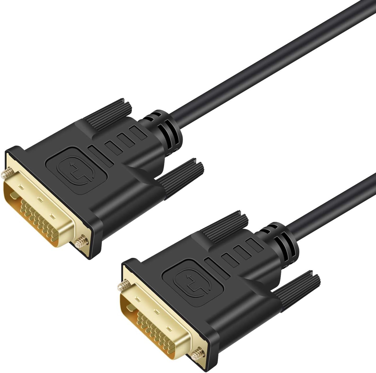 A-technology- DVI Cable 10ft Dual Link 24+1 Male to Male Digital Video Cable Gold Plated with Ferrite Core Support 2560x1600,144Hz for Gaming, DVD, Laptop, HDTV and Projector.
