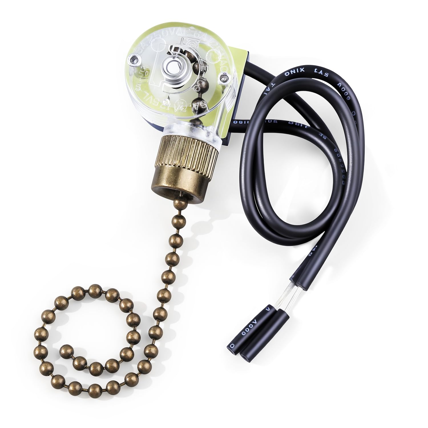 Ceiling Fan Pull Chain Light Switch Zing Ear ZE-109, Bronze
