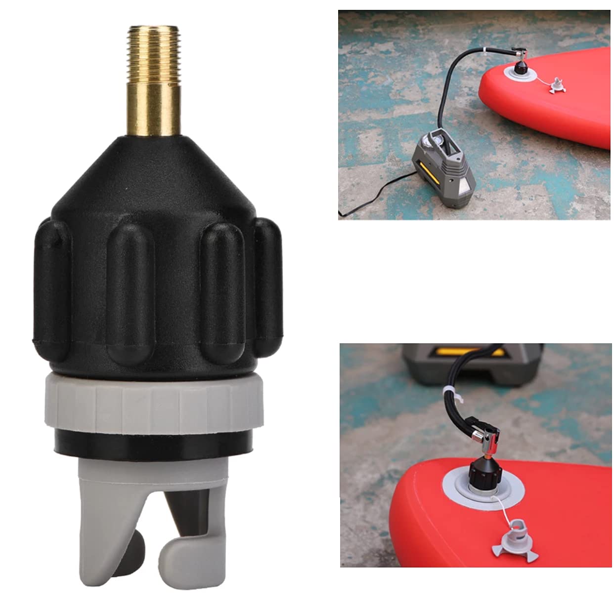 Adaptador Válvula para Canoa – Convertidor de Válvula para Bomba de Aire - Accesorio Adaptador para Inflar Canoa, Sup, Paddle Board, Bote Inflable, Kayak