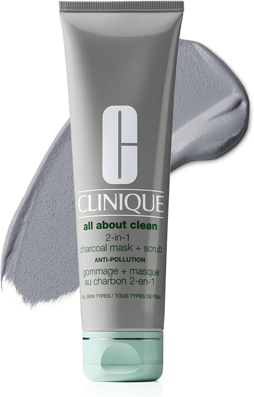 Todo sobre la mascarilla de carbón 2 en 1 limpia Exfoliante 3.4 oz