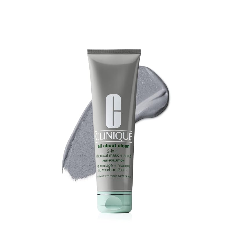 Clinique All About Clean Máscara Esfoliante Facial 2 em 1 com Carvão 100 g